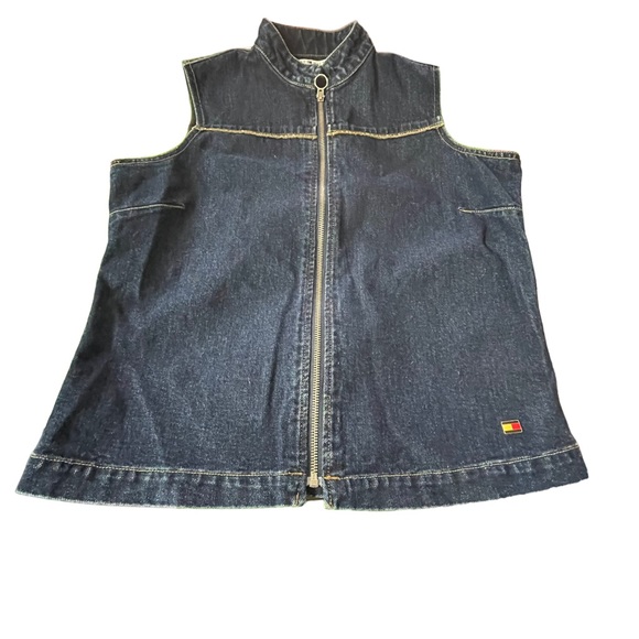 Tommy Hilfiger denim vest Size Medium - Picture 3 of 16